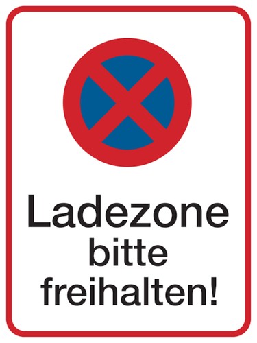 Parkverbotsschild ladezone - parkverbotsschild,