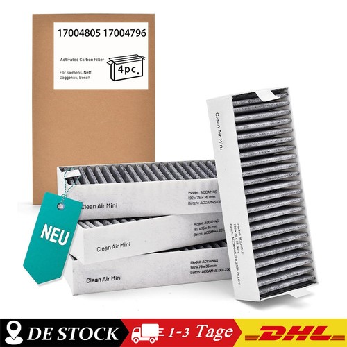 Aktivkohlefilter für - 4x,