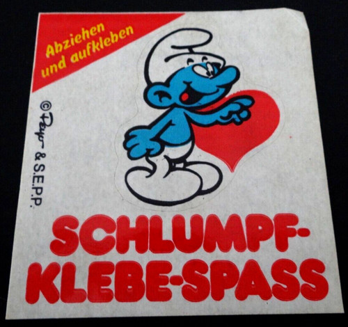 Werbe aufkleber schlumpf - werbe-aufkleber,