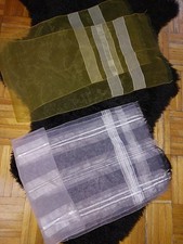 2 Schals Organza Rose und Gold