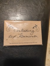 Heyda Holzstempel Einladung