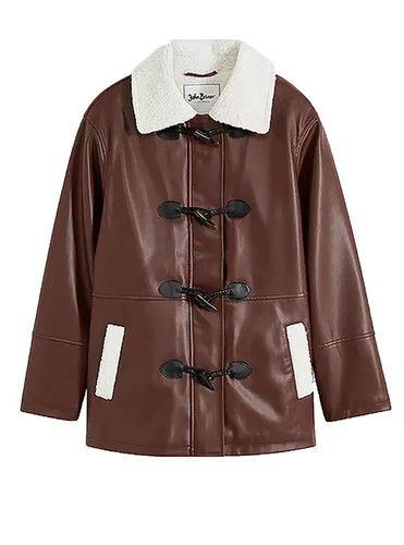 Damen lederimitat jacke - damen, lederimitat-jacke