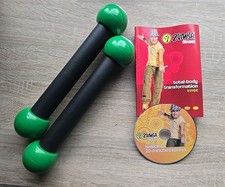 ZUMBA Fitness Komplett Set, Basis Set Programm DVDs Handbuch Hanteln unbenutzt