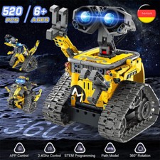 Technik Ferngesteuert Roboter für Kinder 3in1 RC Bauspielzeug Dinosaurier 520Stk