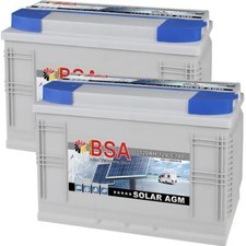 2x Solarbatterie 120AH 12V 240Ah 24V AGM GEL Batterie Wohnmobil Boot Schiff Akku