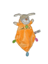 WIE NEU * Sunkid orange grün Hund Kapuze Schmusetuch Schnuffeltuch Kuscheltuch