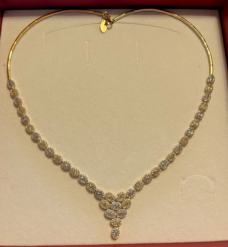 Collier bicolor 585 mit - collier,