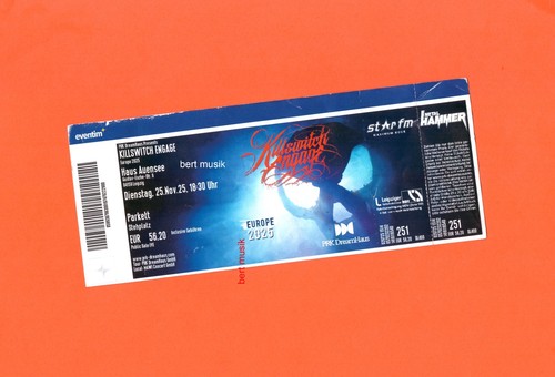 Altes konzert ticket - altes, konzert-ticket