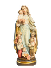 Schutzmantelmadonna holzfigur - schutzmantelmadonna,