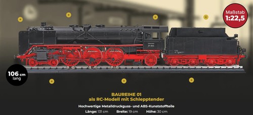 Baureihe dampflok 22 - 01, 1/22,5