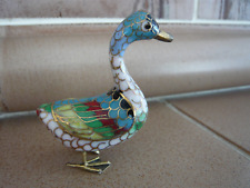 Cloisonne Gans Vogel Messing