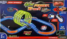 High Speed Rennbahn Autorennbahn mit Leuchtspur Looping Inkl. Fahrzeug