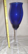 XXL WEIN GLAS * KOBALTBLAU * H 31,5 CM * SEHR SCHÖN 