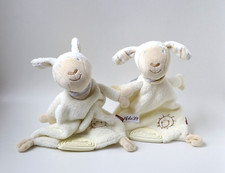 Baby Fehn Schaf mit Stickerei Sonne Beißhilfe Kuscheltuch Schmusetuch (T224)