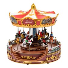 XL Weihnachtsdorf Pferdekarussell mit Weihnachtsliedern und  LEDs Uvp139€