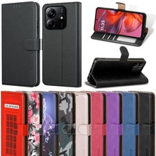 Hülle für Xiaomi POCO M7 Pro 5G Leder Wallet Flip RFID Karten Block Handy Cover