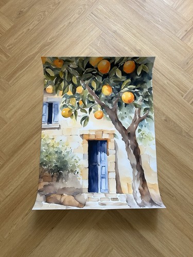 50x70 poster orangenbaum - poster,