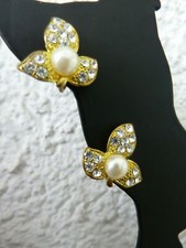 OHRRINGE, FEMININ, PERLE, ZIRKONIA, GOLD, ca. 1,5 cm, DREHVERSCHLUSS