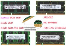 Los Micron 4 GB 2 GB PC2 5300 6400 DDR2 DDR3 800 1333 MHz Laptop-Speicher RAM=