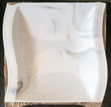 MALACASA Serie Flora 26 tlg. grau-weiß wellenförmig Porzellan Geschirrset