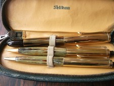 Seltene Pelikan Set F+K+ aus Erbschaft Pelikan 500 NN Schildpatt-Golddouble.