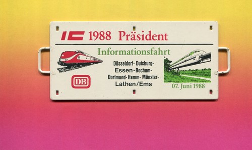 Eisenbahn zuglaufschild - ,