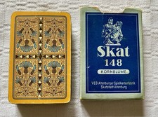 Skat 148 KORNBLUME VEB ALTENBURGER SPIELKARTENFABRIK DDR