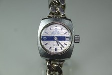 Meister Anker Armbanduhr Panzerkette 70er Jahre cal. 691/713 mechanisch Datum