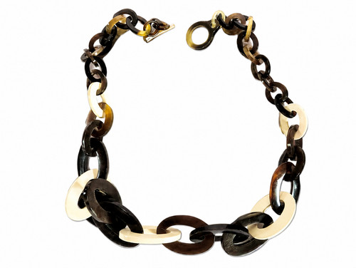 Handgefertigte horn halskette - handgefertigte,