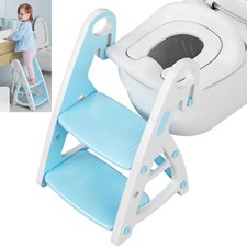 Homfa Toilettentrainer 2 in 1 Toilettensitz mit Treppe WC Sitz mit Leiter Kinder