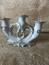 Dreiarmiger Porzellan Kerzenleuchter