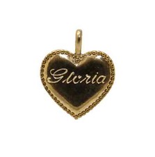 Vintage Gold Heart Pendant
