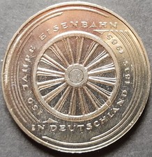 5 DM Gedenkmünze 150 Jahre Deutsche Eisenbahn