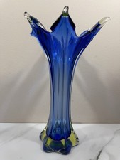 Murano Uranium XXL Glas-Vase