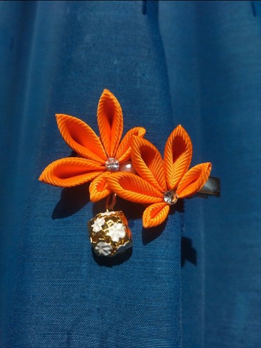 Tsumami kanzashi haarspange - kanzashi,