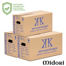 Umzugskartons 2-wellig profi Umzugskisten doppelter Boden MOVEBOX Midori-Europe