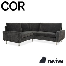 Cor Conseta Stoff Ecksofa Grau
