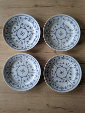 Jäger Eisenberg Indisch Blau Strohblume  4 x Kuchenteller Teller 19 cm