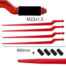 4x Frontladerzinken gerade