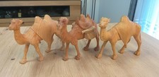3 Figuren Holz geschnitzt, Kamel. Für Krippen.