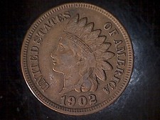 USA - 1 Cent  1902 - Indianer - Kupfer - ss