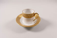 EPIAG Royal Czechoslovakia Plass  Sammeltasse Untertasse Ätzgold Ornamentfries