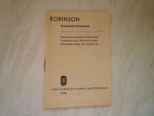 DDR Spielanleitung - Robinson, Quartettspiel mit Peterkarte, für DDR Kartenspiel