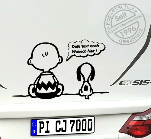 Aufkleber snoopy charly - aufkleber,