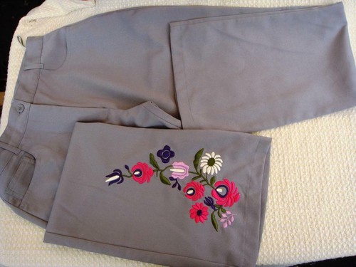 Damen schlag hose mit - schlag,