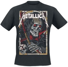 Metallica T-Shirt Herren Death Reaper schwarz Band-Merch, Bands