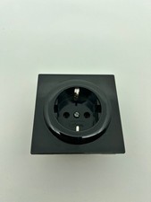 Gira System S-Color Abdeckung + UP Schuko Steckdose Schwarz