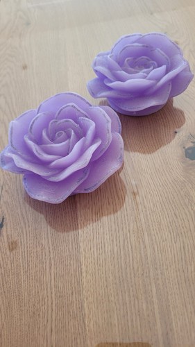 Led echwachskerze rosen lila - echwachskerze,