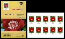 Folienblatt/FB 42**, Blumen 62 C. - Pfingstrose (10 x Mi.  3121), postfrisch