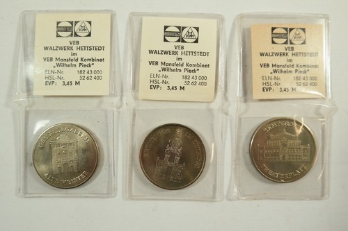Ddr medaille dresden - 3x,